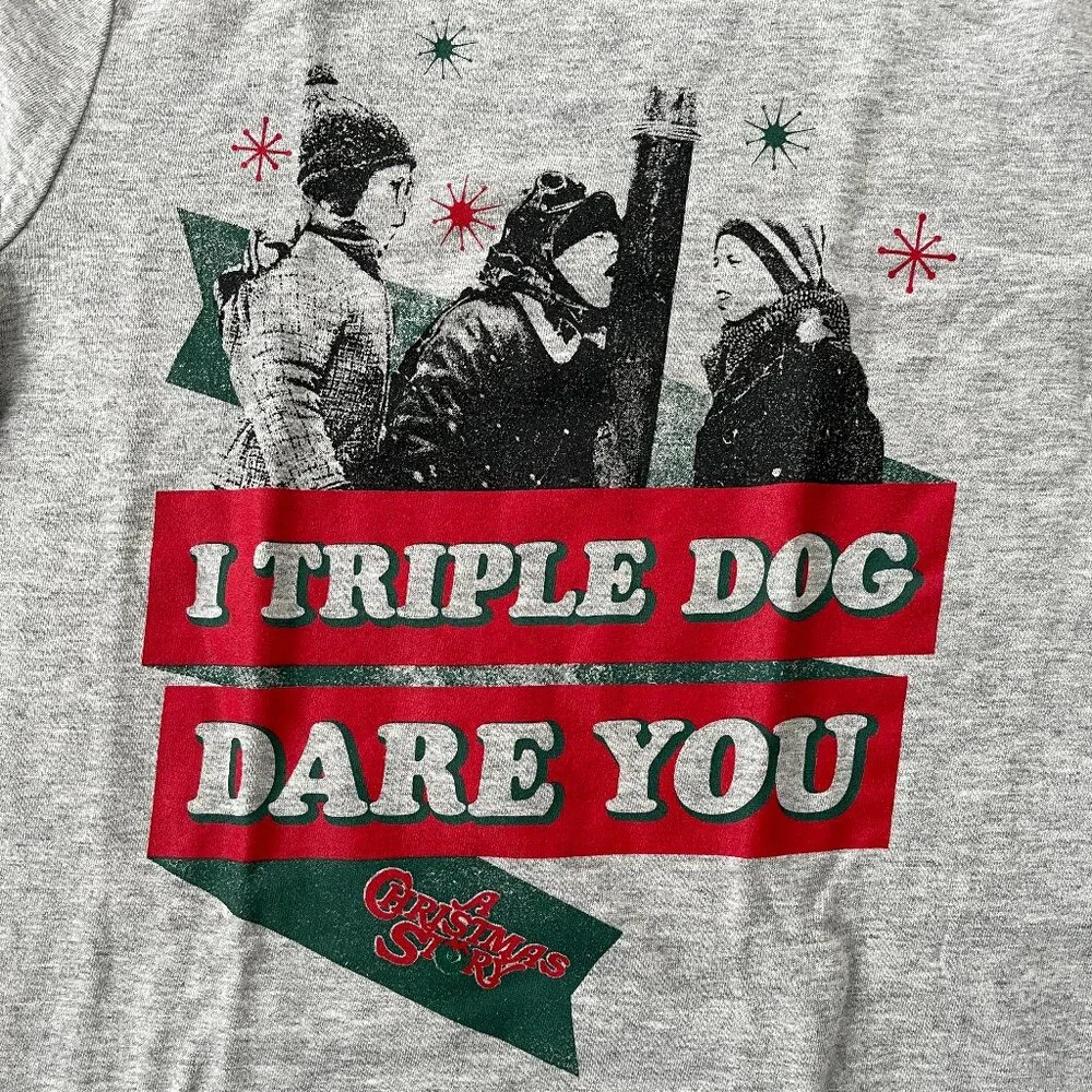 NWT Kids GAP Christmas Story T-Shirt (Gray) S / 6-7